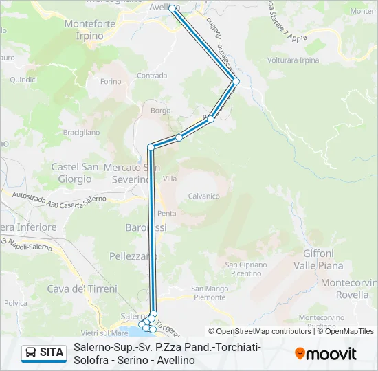 SITA Bus Line Map