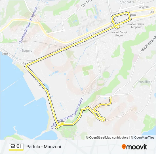 C1 Bus Line Map