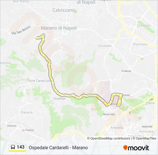 143 Bus Line Map