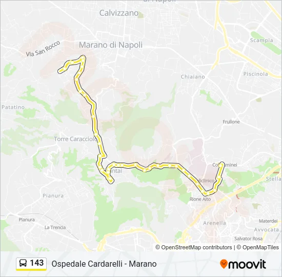 143 Bus Line Map