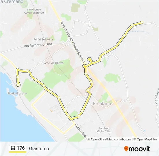 176 Bus Line Map