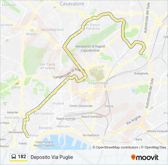 182 Bus Line Map