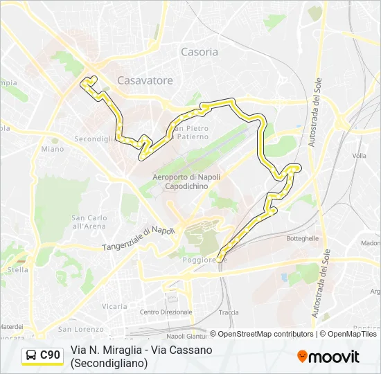 C90 Bus Line Map