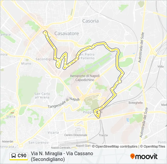 C90 Bus Line Map