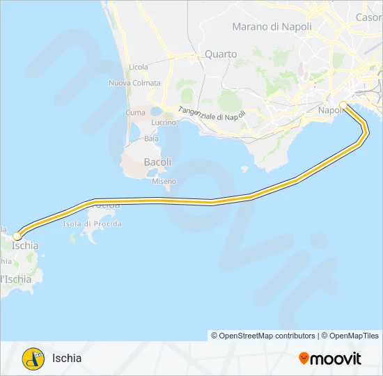 MEDMAR Ferry Line Map