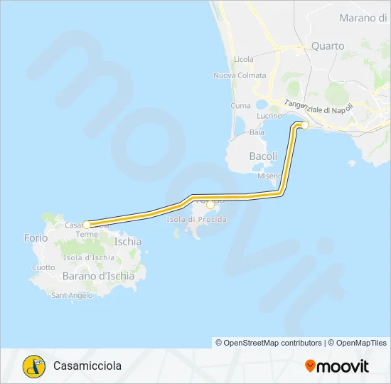 MEDMAR Ferry Line Map