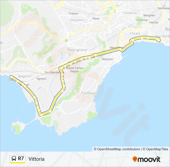 R7 Bus Line Map