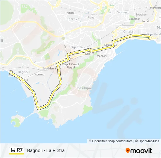 R7 Bus Line Map