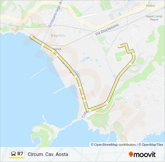 R7 Bus Line Map