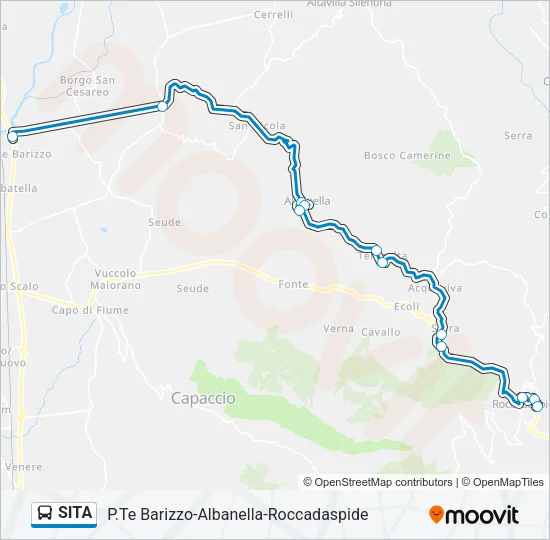 SITA Bus Line Map