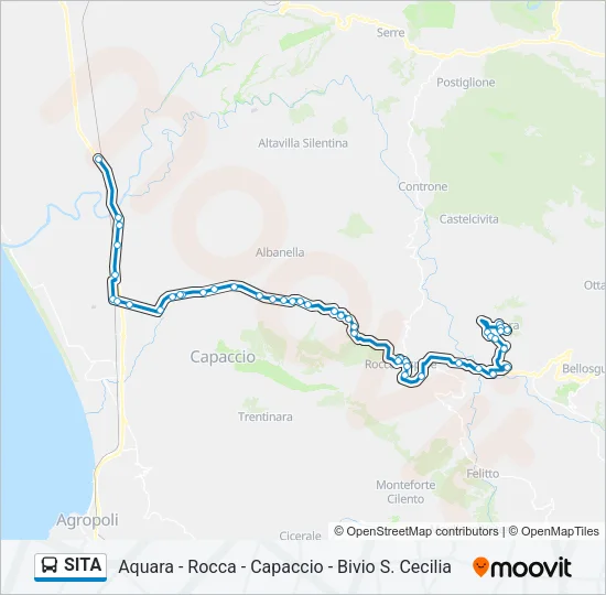 SITA Bus Line Map