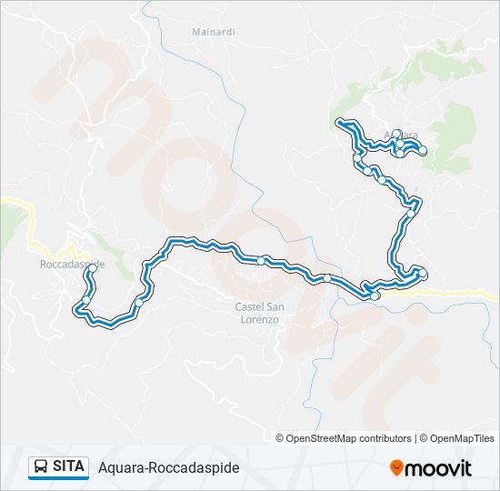 Percorso linea bus SITA