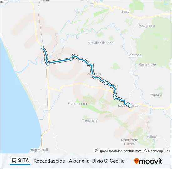 SITA Bus Line Map