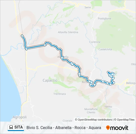 SITA Bus Line Map