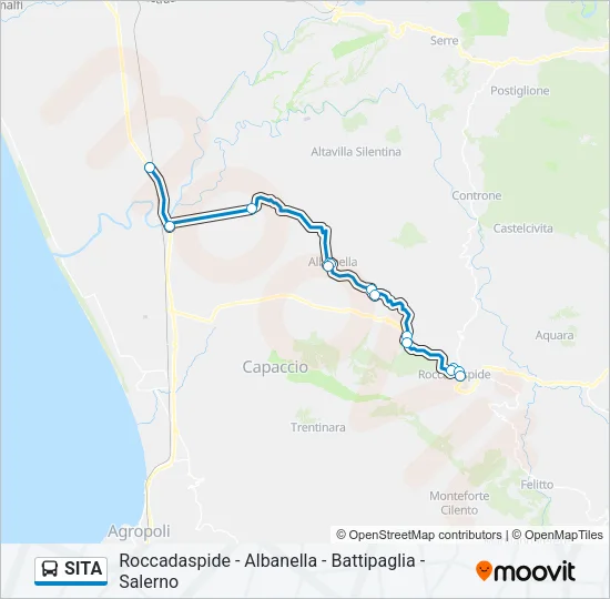 SITA Bus Line Map