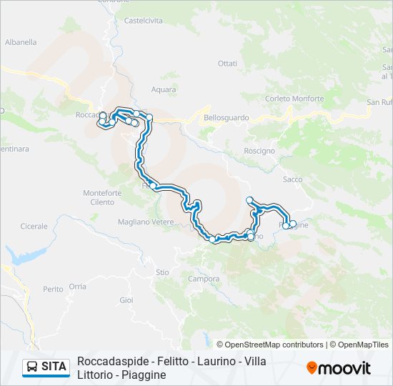 SITA bus Line Map