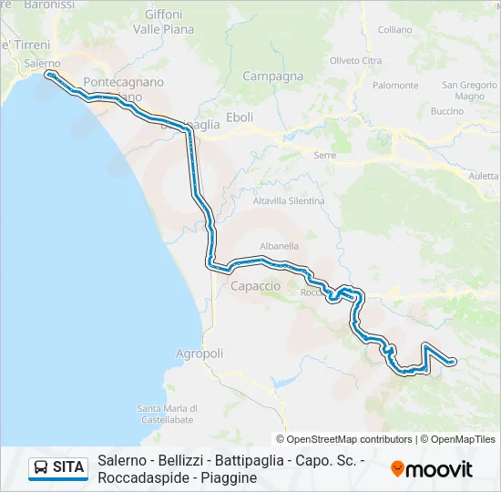 SITA Bus Line Map