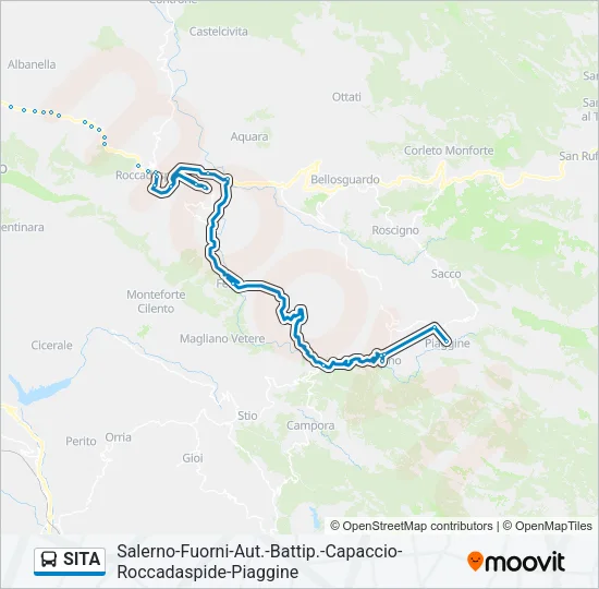 SITA Bus Line Map
