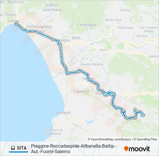 SITA Bus Line Map