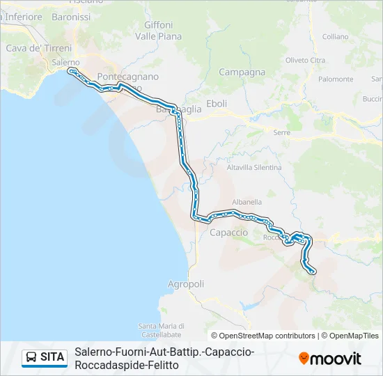 SITA Bus Line Map