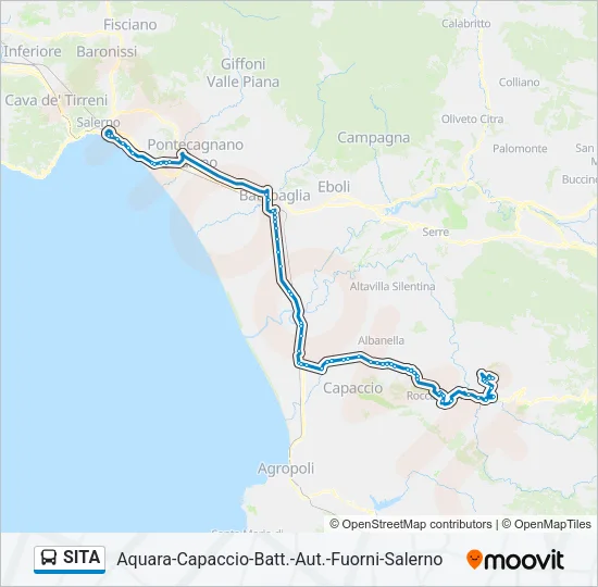 SITA Bus Line Map