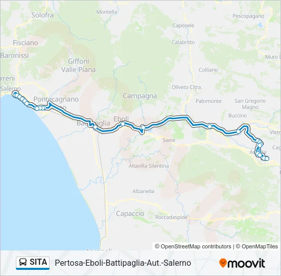 SITA Bus Line Map