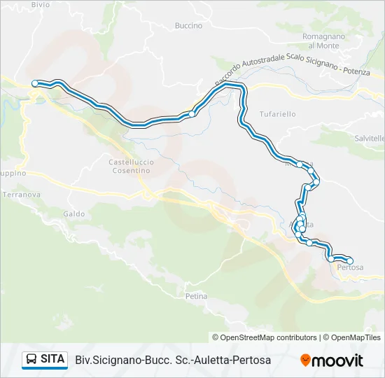 SITA Bus Line Map