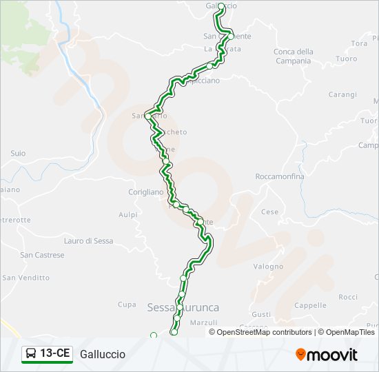 13-CE bus Line Map