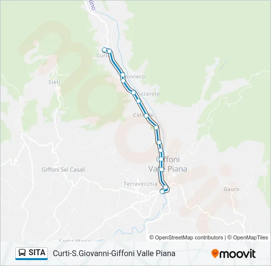 SITA Bus Line Map