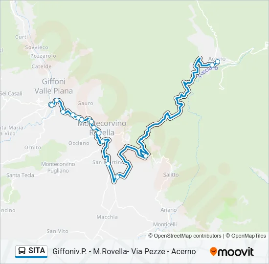 SITA Bus Line Map