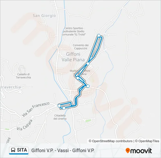 SITA Bus Line Map