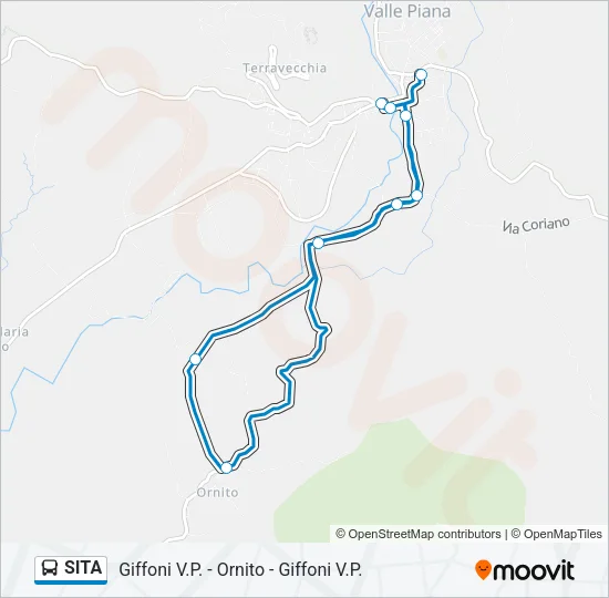 SITA Bus Line Map