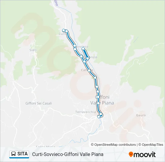 SITA Bus Line Map