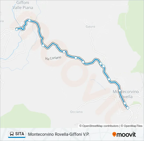 SITA Bus Line Map