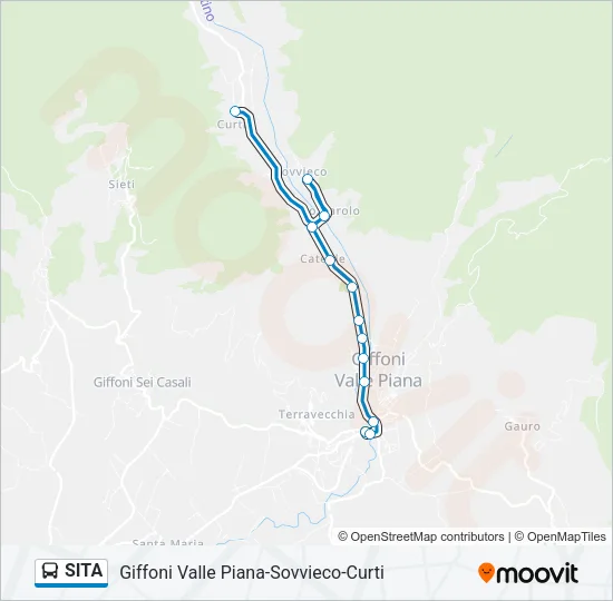 SITA Bus Line Map