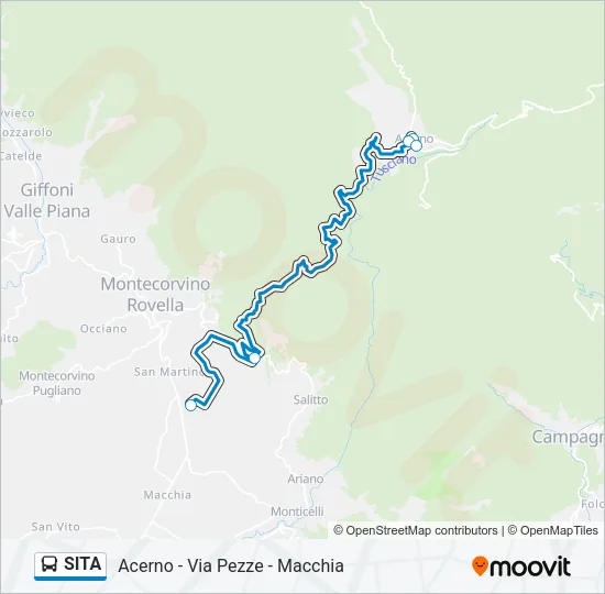 SITA Bus Line Map