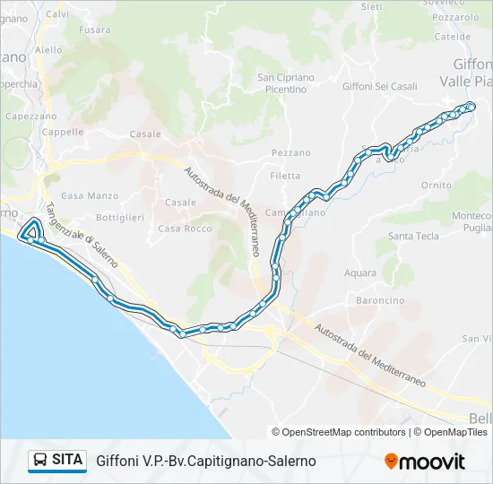 SITA Bus Line Map