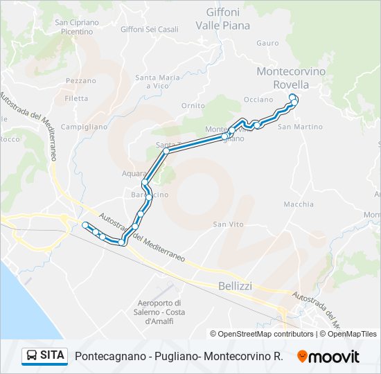 SITA bus Line Map