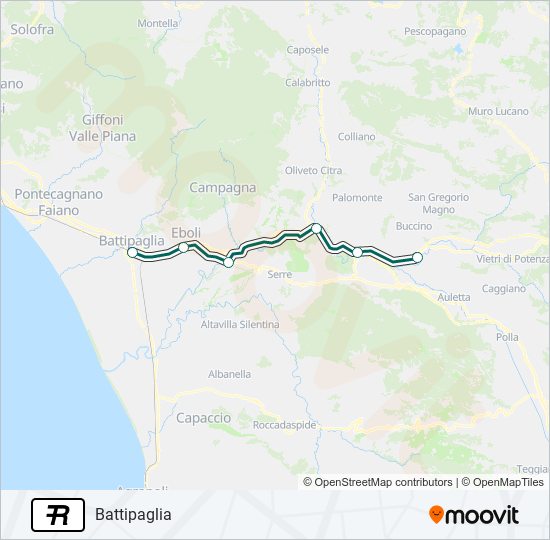 R train Line Map