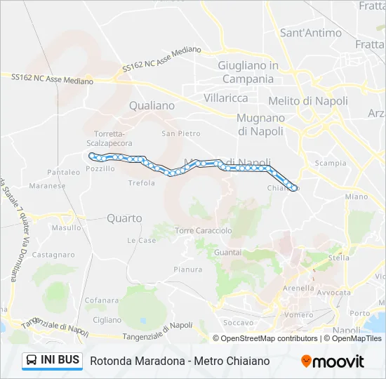 INI BUS Bus Line Map