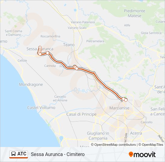ATC Bus Line Map