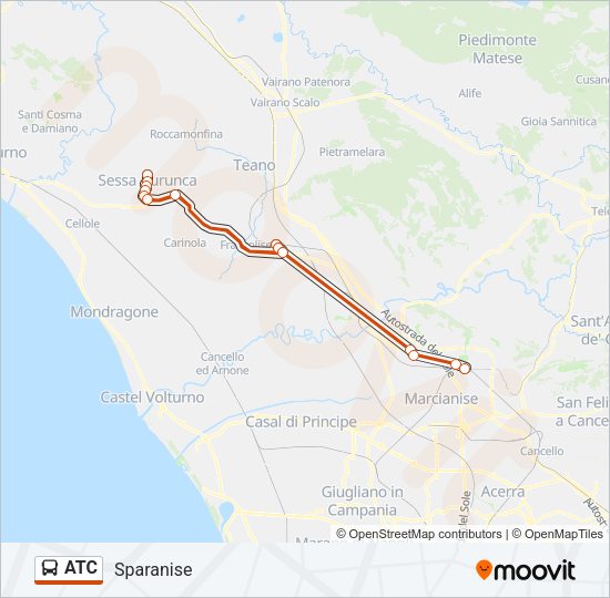 ATC Bus Line Map