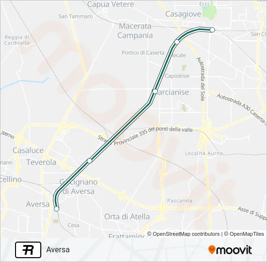 R Train Line Map