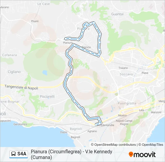 S4A Bus Line Map