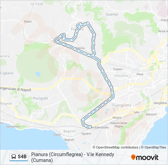 S4B Bus Line Map