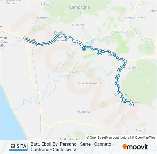 SITA Bus Line Map