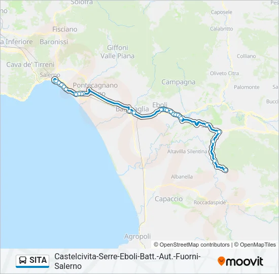 SITA Bus Line Map