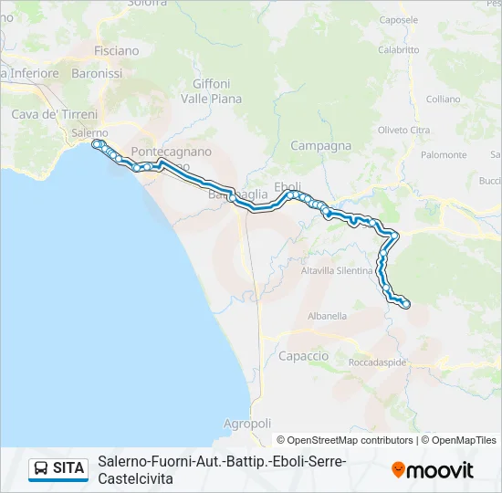 SITA Bus Line Map