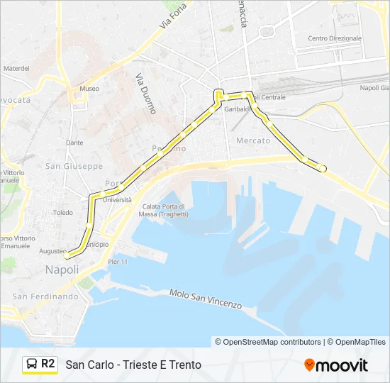 R2 Bus Line Map
