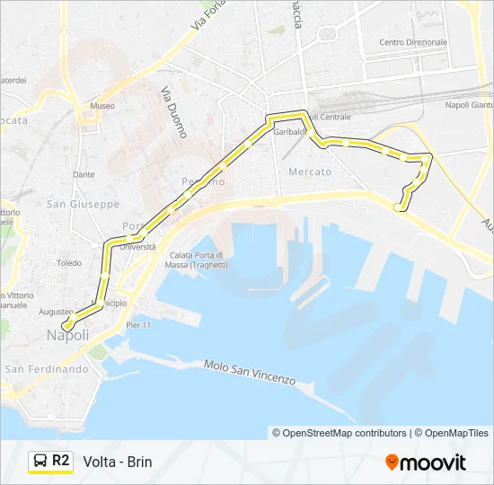 R2 Bus Line Map